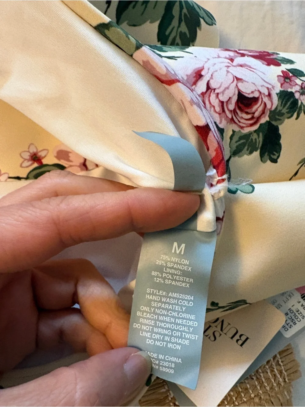 NWT Antonio Melani x The Style Bungalow Miraflores Floral Swim Top